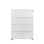 Hanah Home Cómoda Sfn-540-Bb-1 con 4 cajones en Blanco